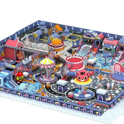 Custom Design Indoor Playground Equipment with Trampolines Slides Ball Pits for Kids Amusement Parks