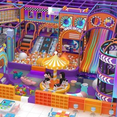 Free Design Theme Children's Sports Tube Slide Indoor Amusement Park Soft Game Equipment Trampoline with Ball Pool
