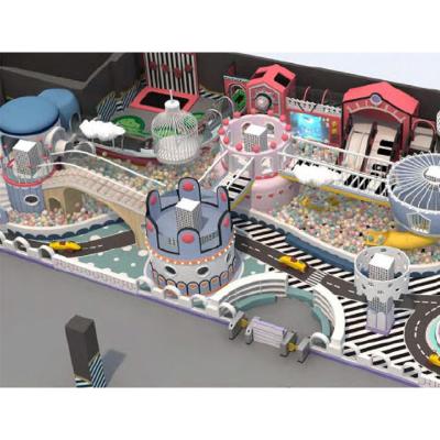 Customized Indoor Soft Playground for Kids Featuring Trampoline Park Interactive Slide Ball Pool