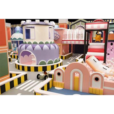 Indoor Ninja Warrior Obstacle Course Playground Equipment with Foam Pit and Trampoline Park