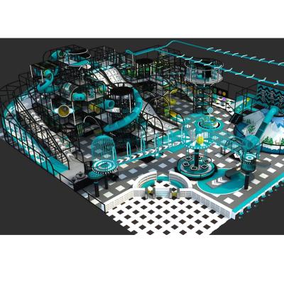 Amusement Park Equipment for Indoor and Outdoor Use Featuring Unique Spatial Themes