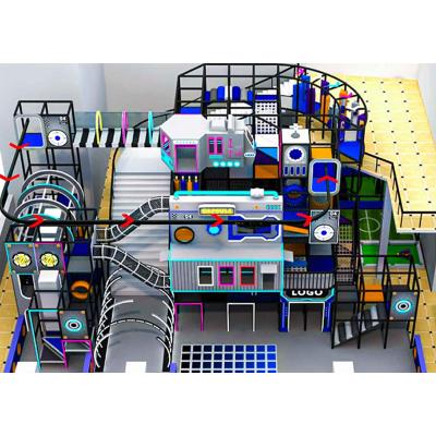 Indoor Playground Equipment Children's Soft Play Area with Naughty Castle and Slides for Kids