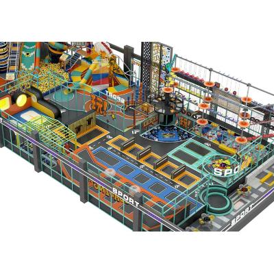 Hot Selling New Ice and Snow World Theme Children's Playground Indoor Trampoline Park Equipment
