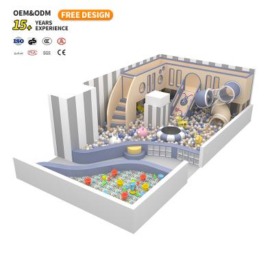 High Quality Customized Indoor Amusement Park Soft Play Equipment with LED Slides and Neon Lights for Kids